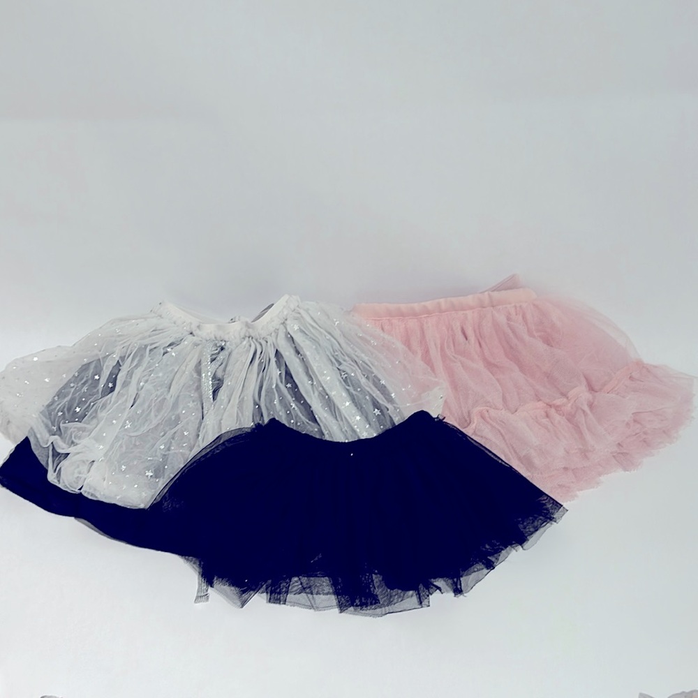 Tulle 3 pack bundle (black, pink, white star)